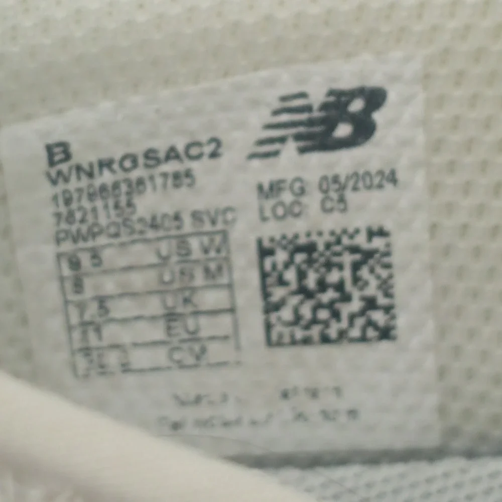 New Balance Nergize Sport Womens Shoes Cream White WNRGSAC2 Size 8.5